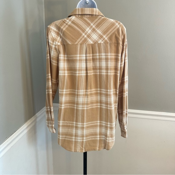 Gap Women's Soft Cotton Relaxed Fit Button Up Flannel Shirt Size XXLarge -New - Picture 3 of 11